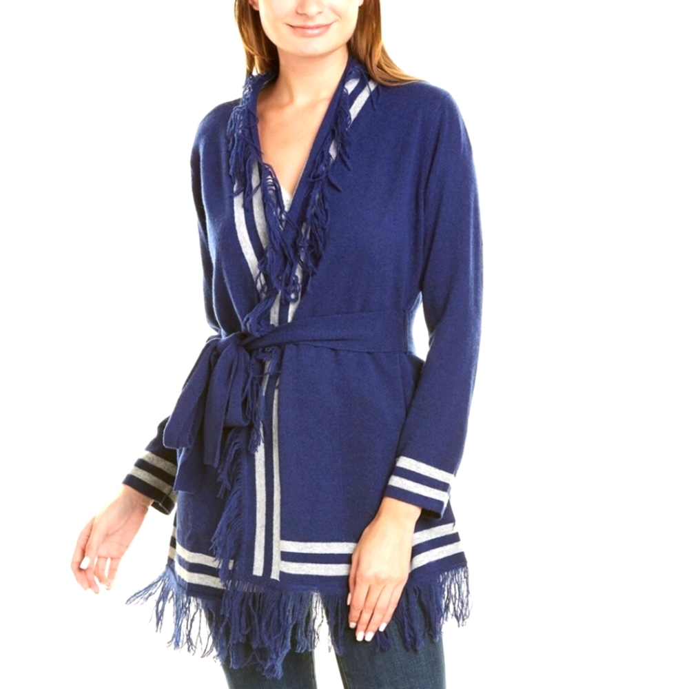 KIER+J | Cashmere Women’s Fringe Cardigan
